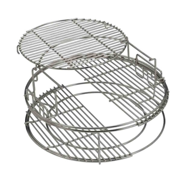 5 delig eggspander kit om diverse kook opstellingen te maken op de Big Green Egg Large.