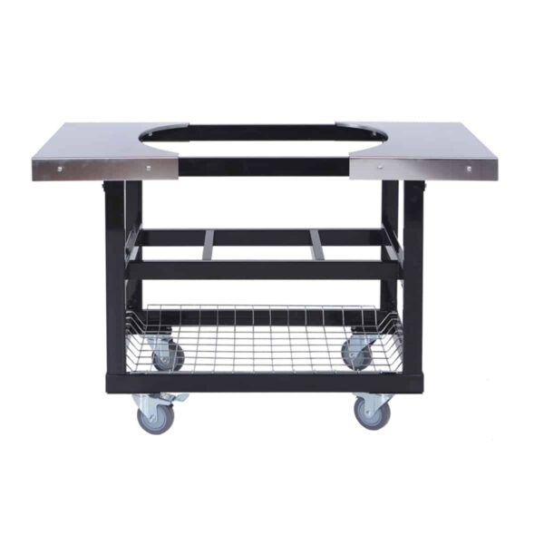 Cart met mand en RVS zijtafels Primo Grill Junior