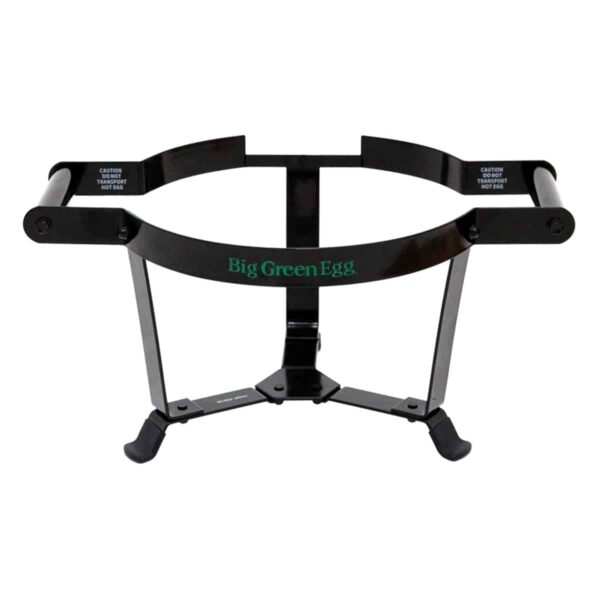 Handige drager van zwart metaal voor je Big Green Egg Mini