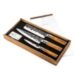 3-delig messenset uit de Forged Olive lijn.||