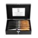Luxe steakmessen met olijfhouten handvat uit Laguiole serie van Style de Vie.|||