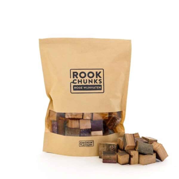 Rookchunks van Rode wijnvaten als smaakmakers