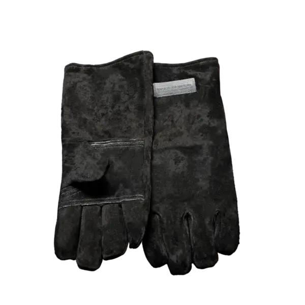 he Bastard Heat Protected Gloves one size leren BBQ handschoenen zwart
