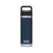 YETI Rambler 18 oz Bottle Navy 532 ml met Chug Cap vacuümisolatie
